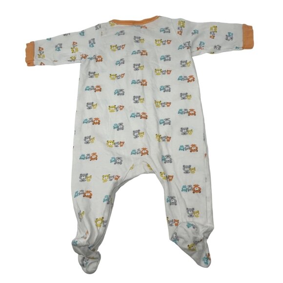 Baby Boy's - 3 Sleepers in Navy & White with Colorful Designs - Size 0-3 Month - Picture 8 of 9